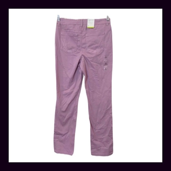 Style & Co Straight Leg French Orchid High Rise Tummy Control Jeans - Picture 5 of 10